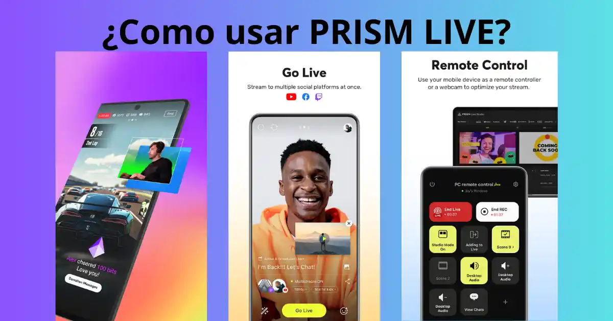 PRISM Live Studio: Guía Básica para Iniciar y Optimizar tus Transmisiones", destacando consejos esenciales para transmitir con calidad