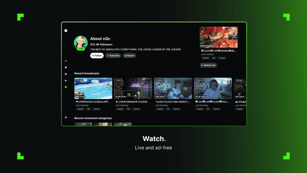 Kick: La Nueva Plataforma de Streaming que Debes Conocer y Cómo Empezar 2 Kick es una plataforma de streaming en vivo similar a Twitch, donde los creadores pueden hacer transmisiones en vivo y monetizar su contenido.