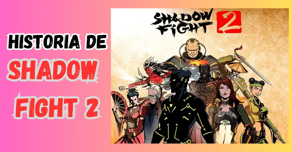 Escena del protagonista de Shadow Fight 2 abriendo las Puertas de las Sombras