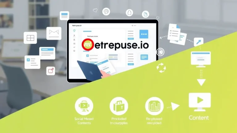 Repurpose IO: Herramienta Definitiva para Reutilizar Contenido 1 Interfaz de Repurpose IO mostrando opciones de conversión y distribución de contenido