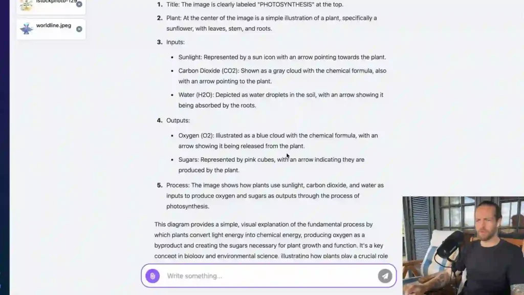 ChatLLM: La Mejor Herramienta para Conversar con Múltiples LLMs 3 "Imagen ilustrativa del proceso de generación y análisis de imágenes con inteligencia artificial. Aprende cómo las herramientas avanzadas de IA pueden crear imágenes realistas, mejorar resolución, detectar objetos y analizar contenido visual de manera eficiente.