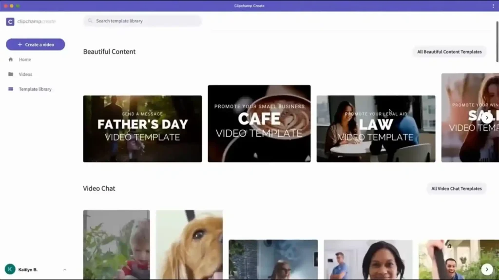 Clipchamp: Domina la Edición de Videos Como Un Profesional 3 Imagen que ilustra el proceso para iniciar un nuevo proyecto en nombre del programa o plataforma, guiando a los usuarios en los primeros pasos para crear y desarrollar su trabajo