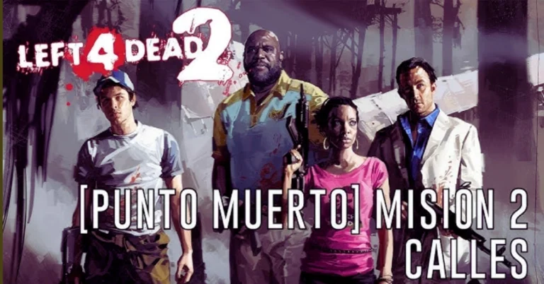 Los cuatro sobrevivientes de Left 4 Dead 2 enfrentando hordas de zombis en medio de un mundo postapocalíptico