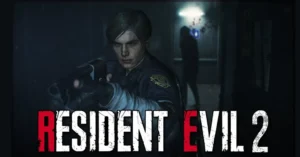 Imagen que muestra a Leon S. Kennedy y Claire Redfield en una escena oscura del remake de Resident Evil 2, resaltando el ambiente de terror renovado