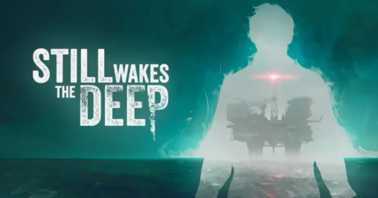 Still Wakes the Deep: Una Inmersión en el Terror Escocés 5 Imagen atmosférica de una plataforma petrolera en medio del Mar del Norte, envuelta en niebla y oscuridad, como se ve en Still Wakes the Deep