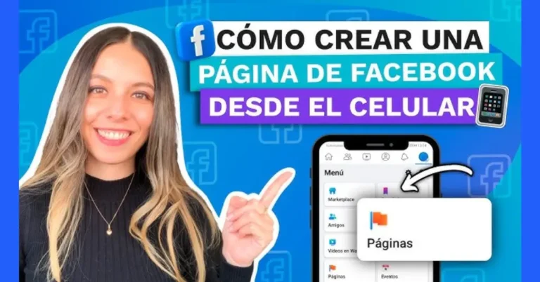Cómo Crear una Página de Negocio en Facebook de Forma Correcta 1 Interfaz de Facebook mostrando la opción para crear una nueva página de negocio, con campos para nombre, categoría y descripción